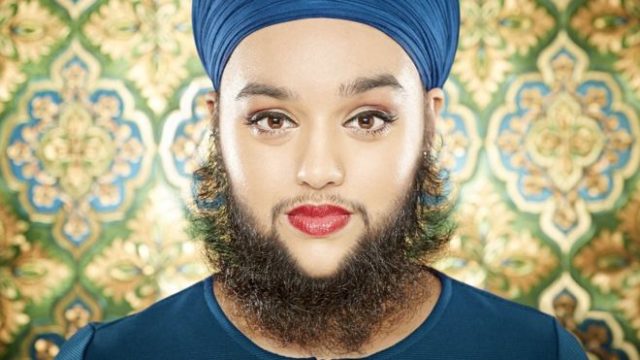 Girl with Beard