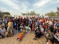 Dubai International Art Center & Namaste India, certified by Asia Book of Records, Set World Record with 100-Meter Abstract Painting